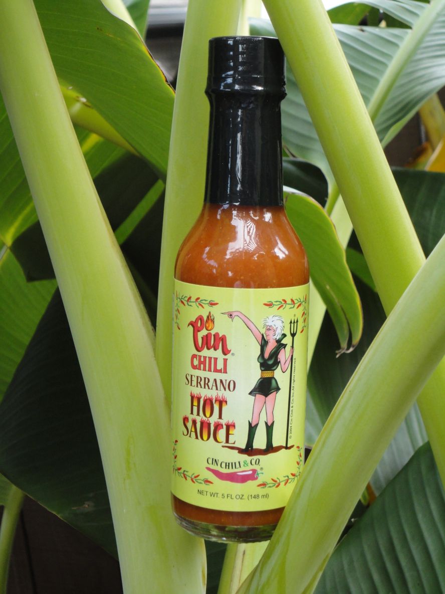 Bottle of hot sauce