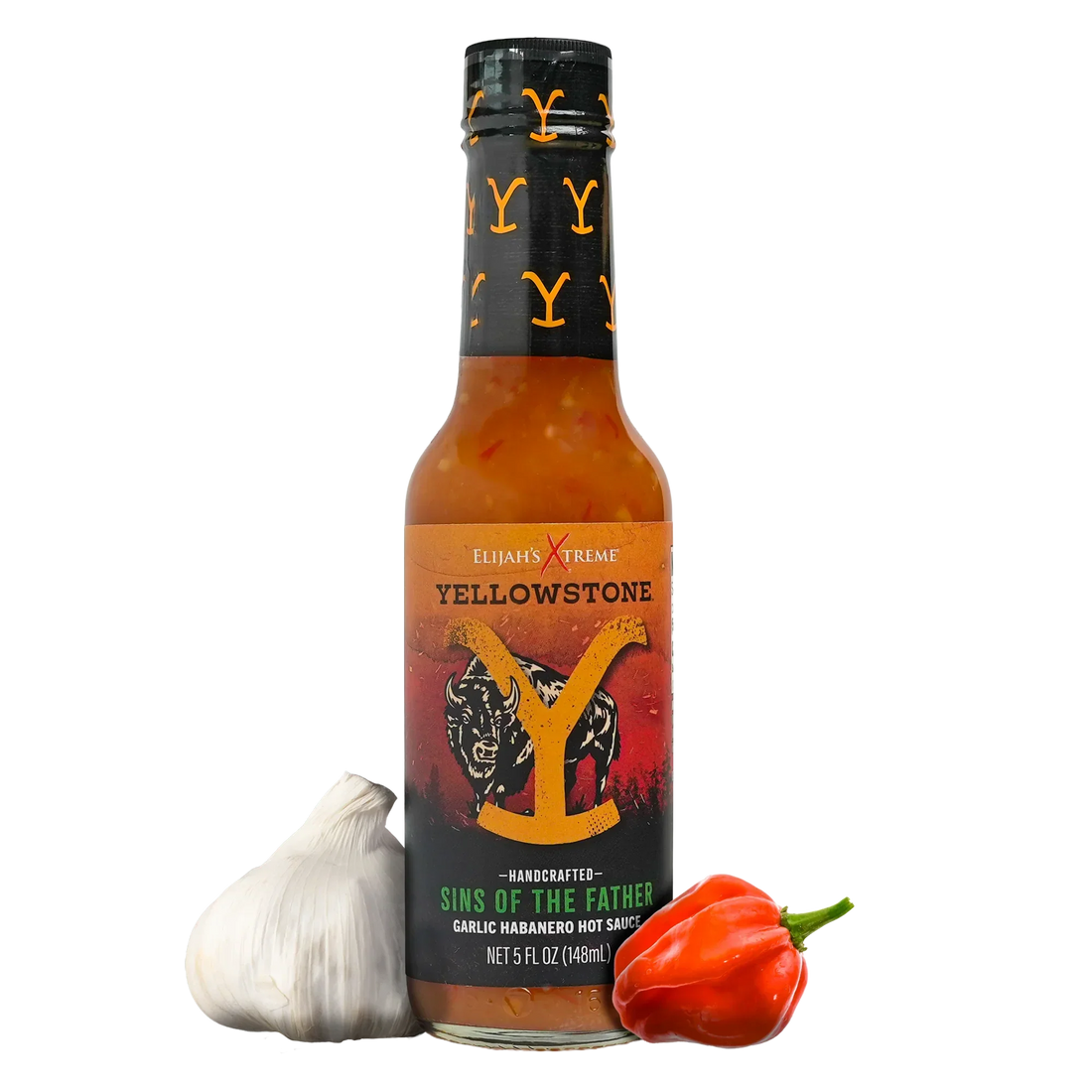 Elijah's Xtreme Sins of the Father garlic habanero hot sauce