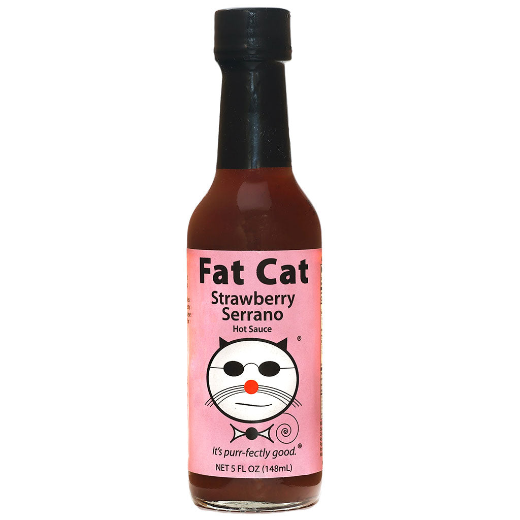 Fat Cat Gourmet Strawberry Serrano hot sauce