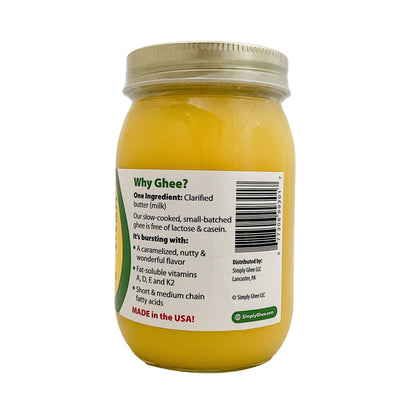Domestic Grassfed Ghee 16oz - Half Case of 6