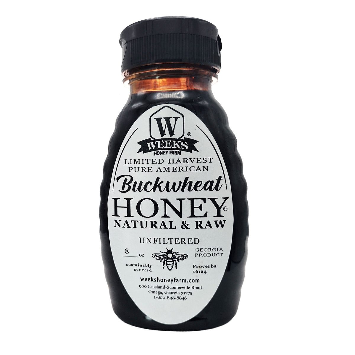 Raw Buckwheat Honey - Pure, All-Natural, Antioxidant-Rich, Dark & | Weeks Honey Farm, image 13 of 13