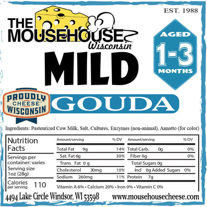 Mild Gouda, Approx wt. 12oz