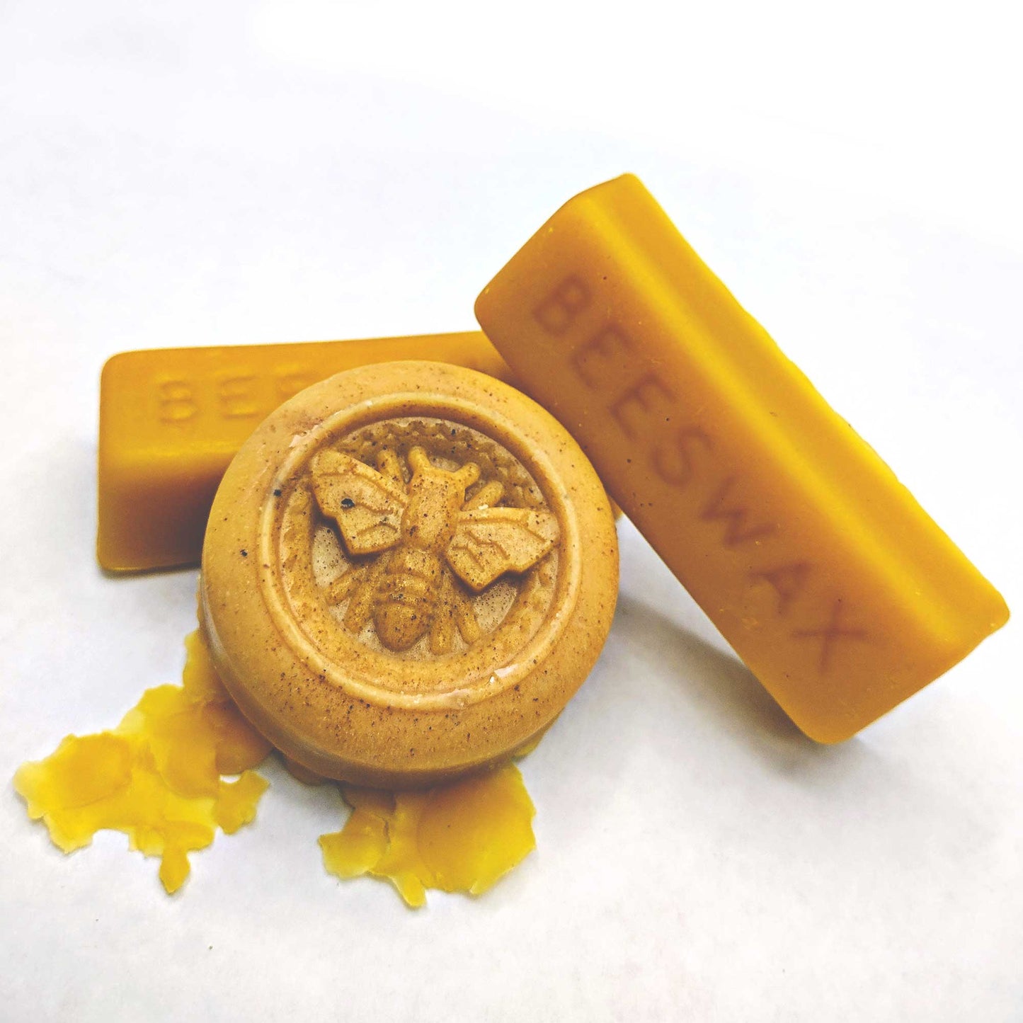 Food-grade yellow beeswax bars - all-natural from the farm