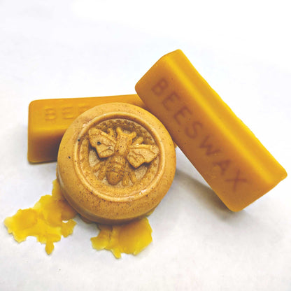 Food-grade yellow beeswax bars - all-natural from the farm