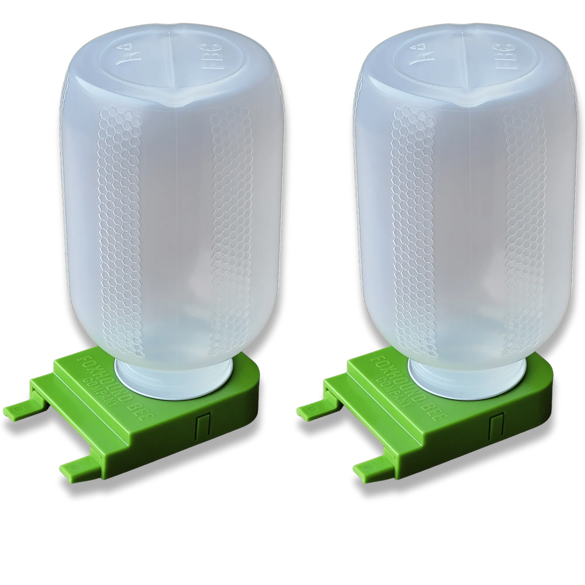 1/2 Gallon Jar and Foxhound Entrance Feeder with UV Inhibitor by Foxhound Bee Company