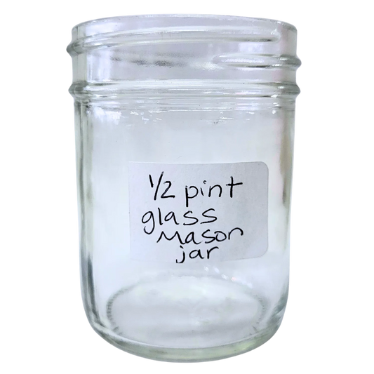 1/2 Glass Pint Mason Jar - 8 oz by Foxhound Bee Company