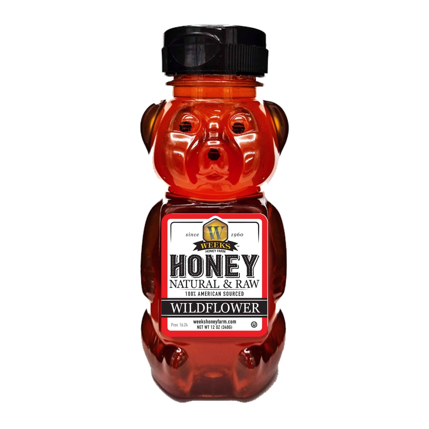 Pure Wildflower Honey - Natural & Raw | Weeks Honey Farm | Georgia