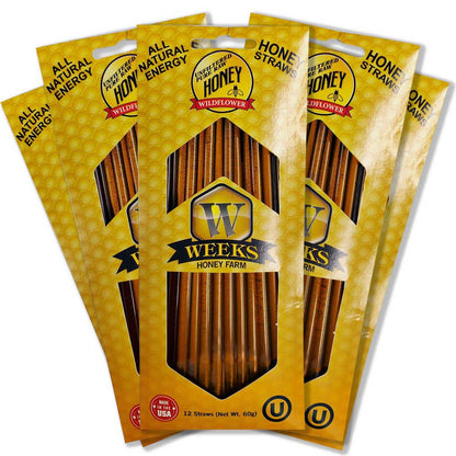 Raw Honey Straws – Orange Blossom & Wildflower | Weeks Honey Farm