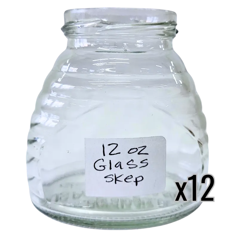 12 oz Glass Skep Jars, image 3 of 3