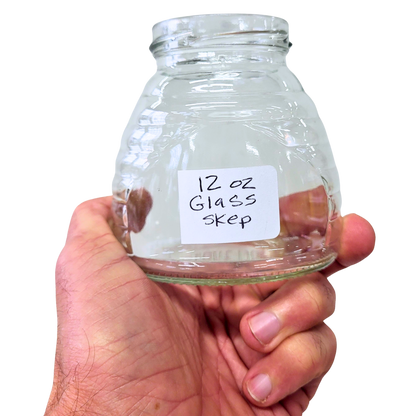 12 oz Glass Skep Jars