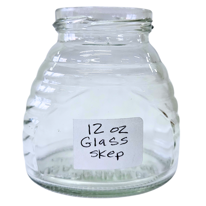 12 oz Glass Skep Jars