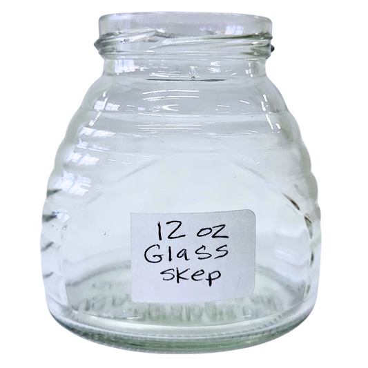 12 oz Glass Skep Jars