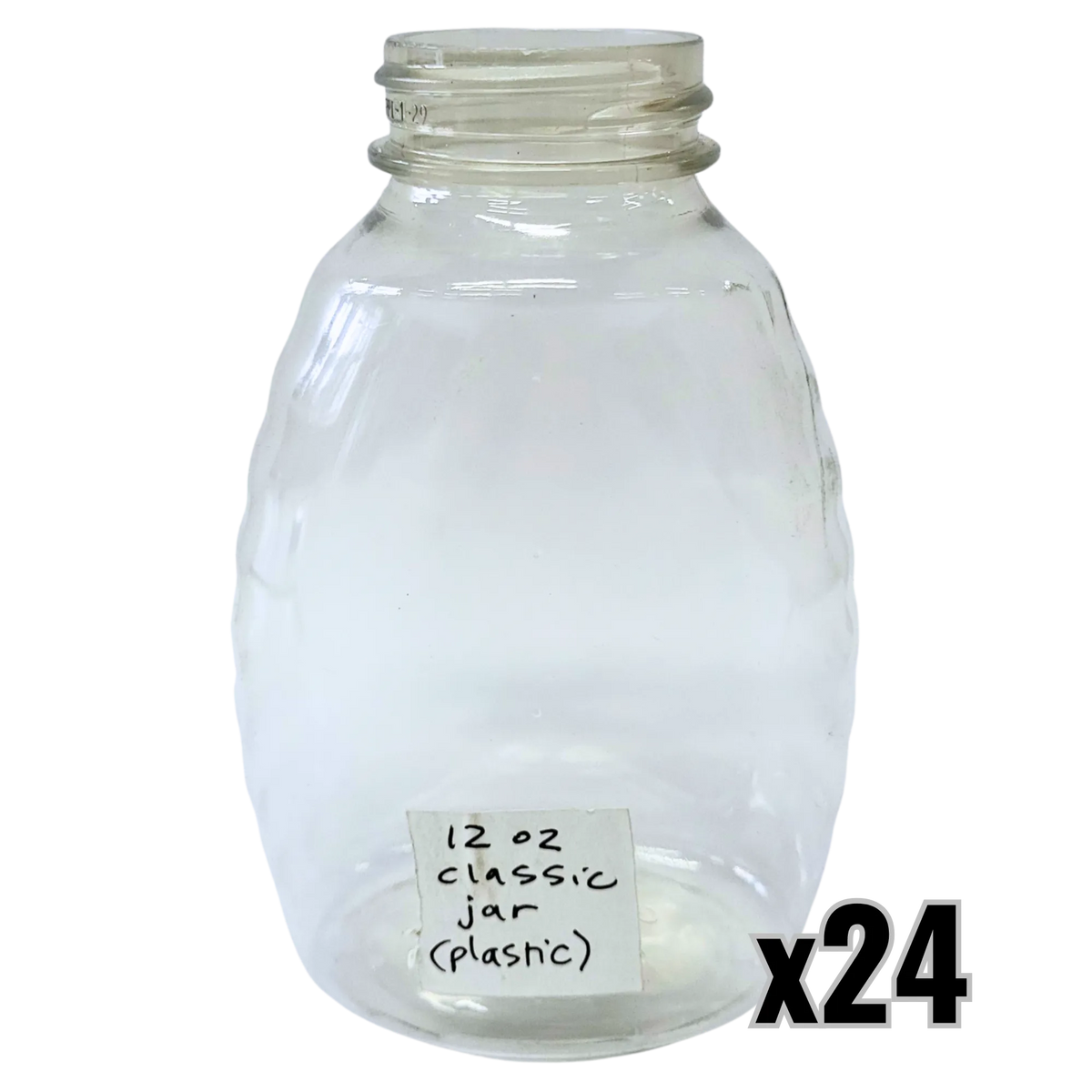 12 oz Plastic Classic Honey Jar, image 5 of 7