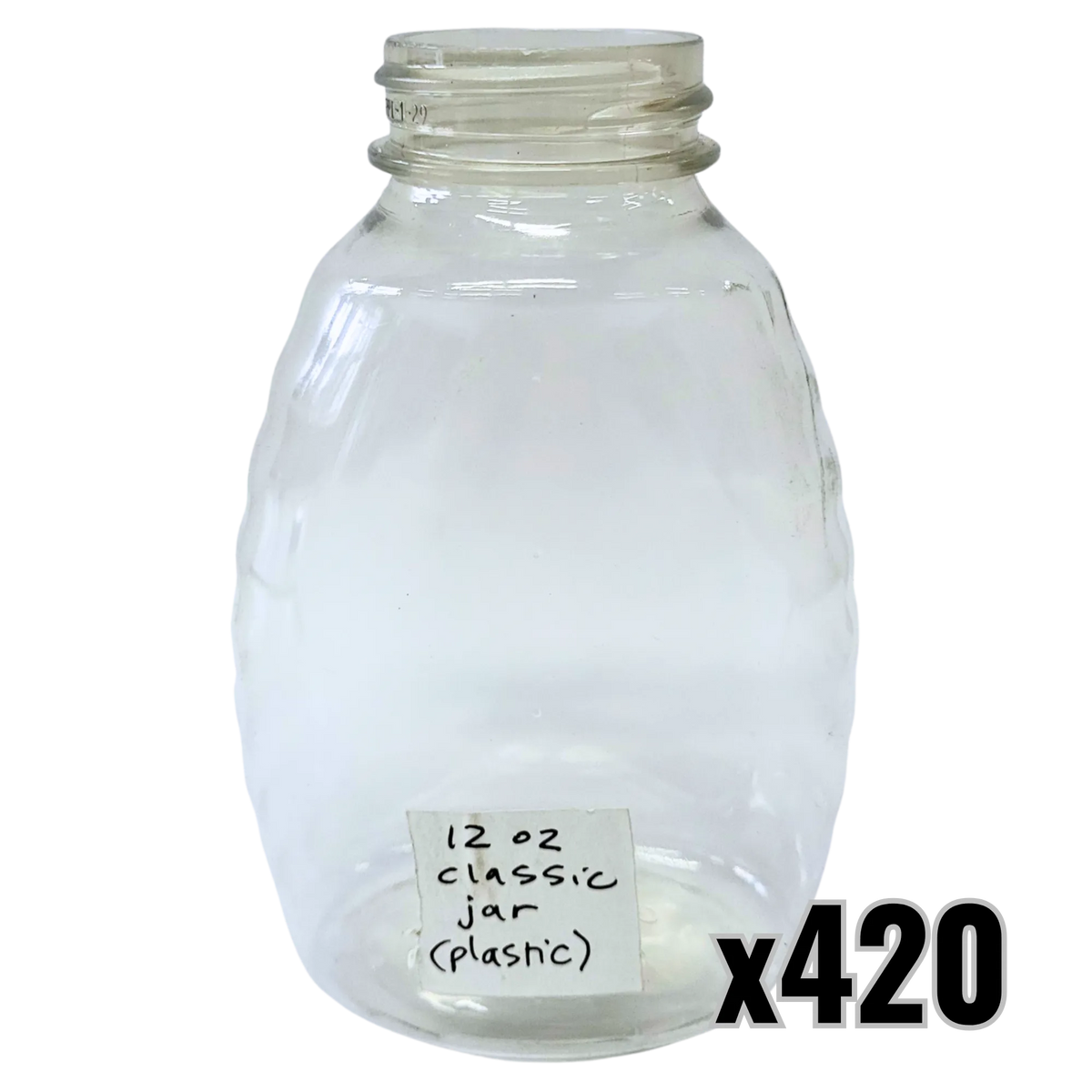 12 oz Plastic Classic Honey Jar, image 6 of 7