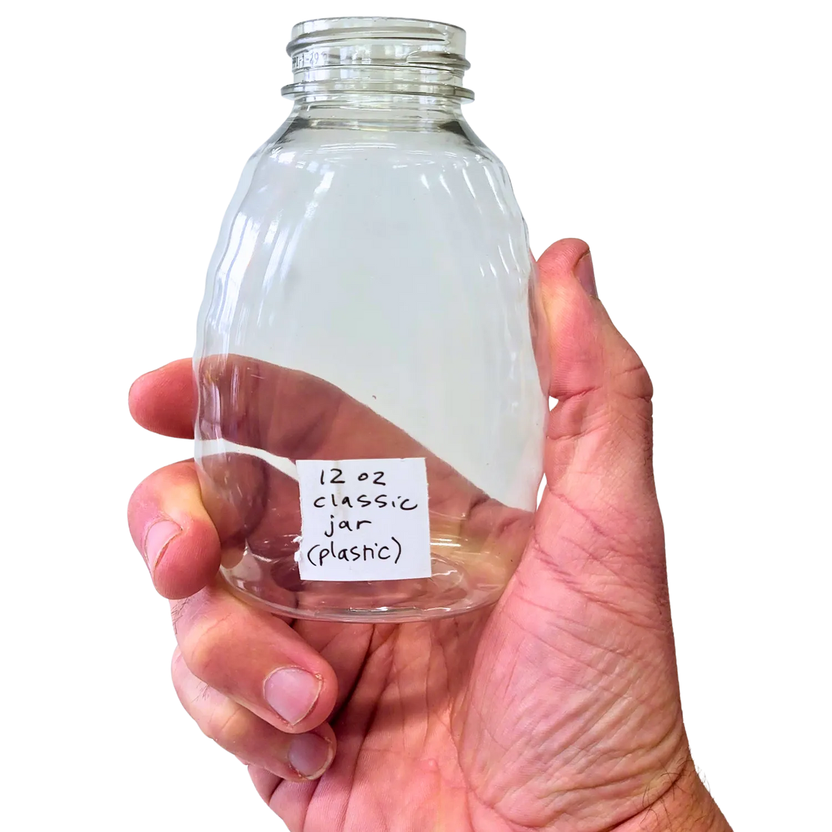 12 oz Plastic Classic Honey Jar, image 3 of 7