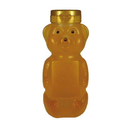 12 oz Plastic Flat Panel Honey Bears