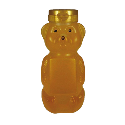 12 oz Plastic Flat Panel Honey Bears