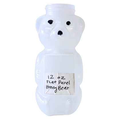12 oz Plastic Flat Panel Honey Bears
