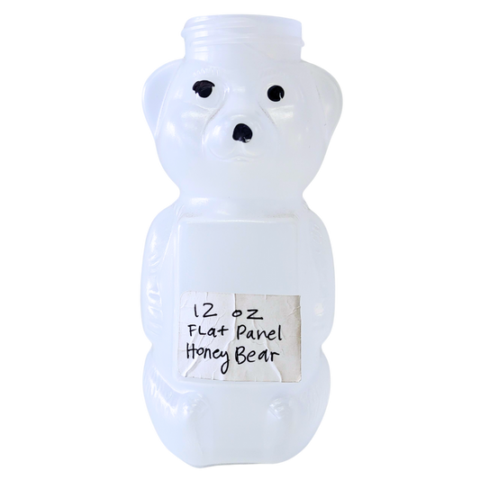 12 oz Plastic Flat Panel Honey Bears