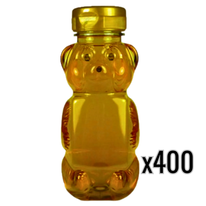12 oz Plastic Flat Panel Honey Bears