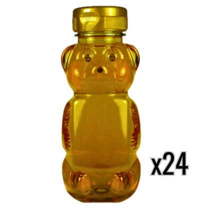 12 oz Plastic Flat Panel Honey Bears