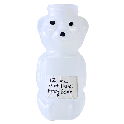 12 oz Plastic Flat Panel Honey Bears