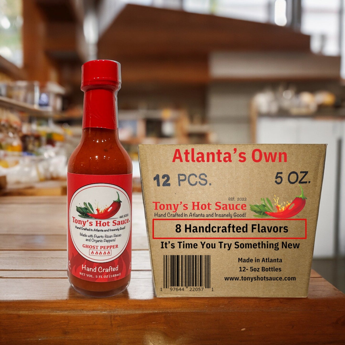Tony's Handcrafted "Ghost Pepper" Hot Sauce 5 oz