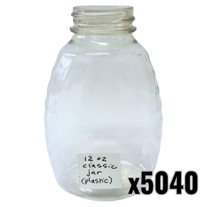 12 oz Plastic Classic Honey Jar