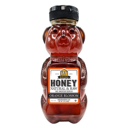 Pure Raw American Orange Blossom Honey - Unfiltered, All-Natural Citrus Sweetness