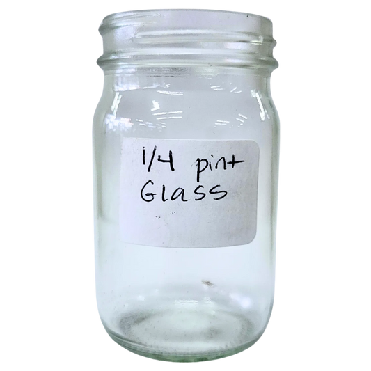 1/4 Pint Glass Jars - 4 1/4 oz by Foxhound Bee Company