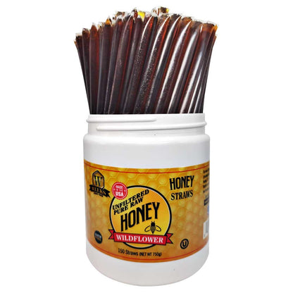 Raw Honey Straws | Orange Blossom, Wildflower, Raspberry Honey | Weeks Honey Farm
