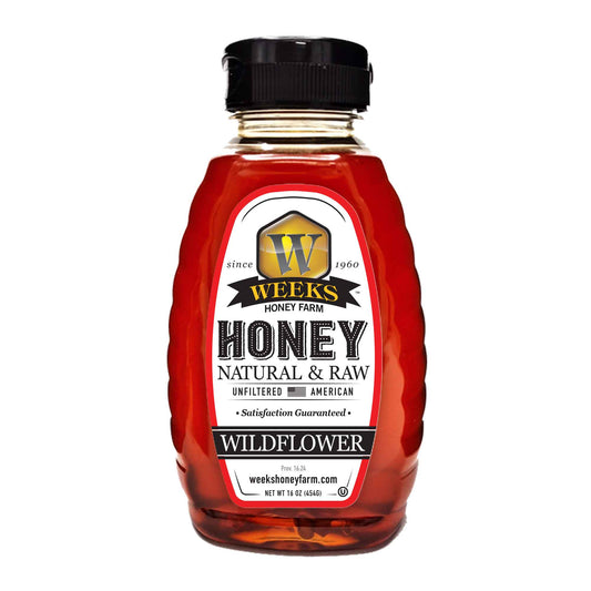 Pure Wildflower Honey - Natural & Raw | Weeks Honey Farm | Georgia