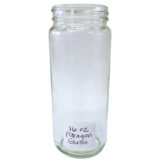 16 oz (12 fl oz) Glass Paragon Jars by Foxhound Bee Company