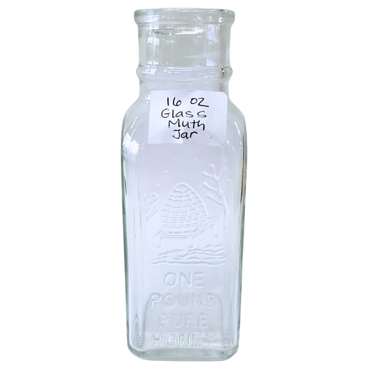 16 oz Glass Muth Jar by Foxhound Bee Company