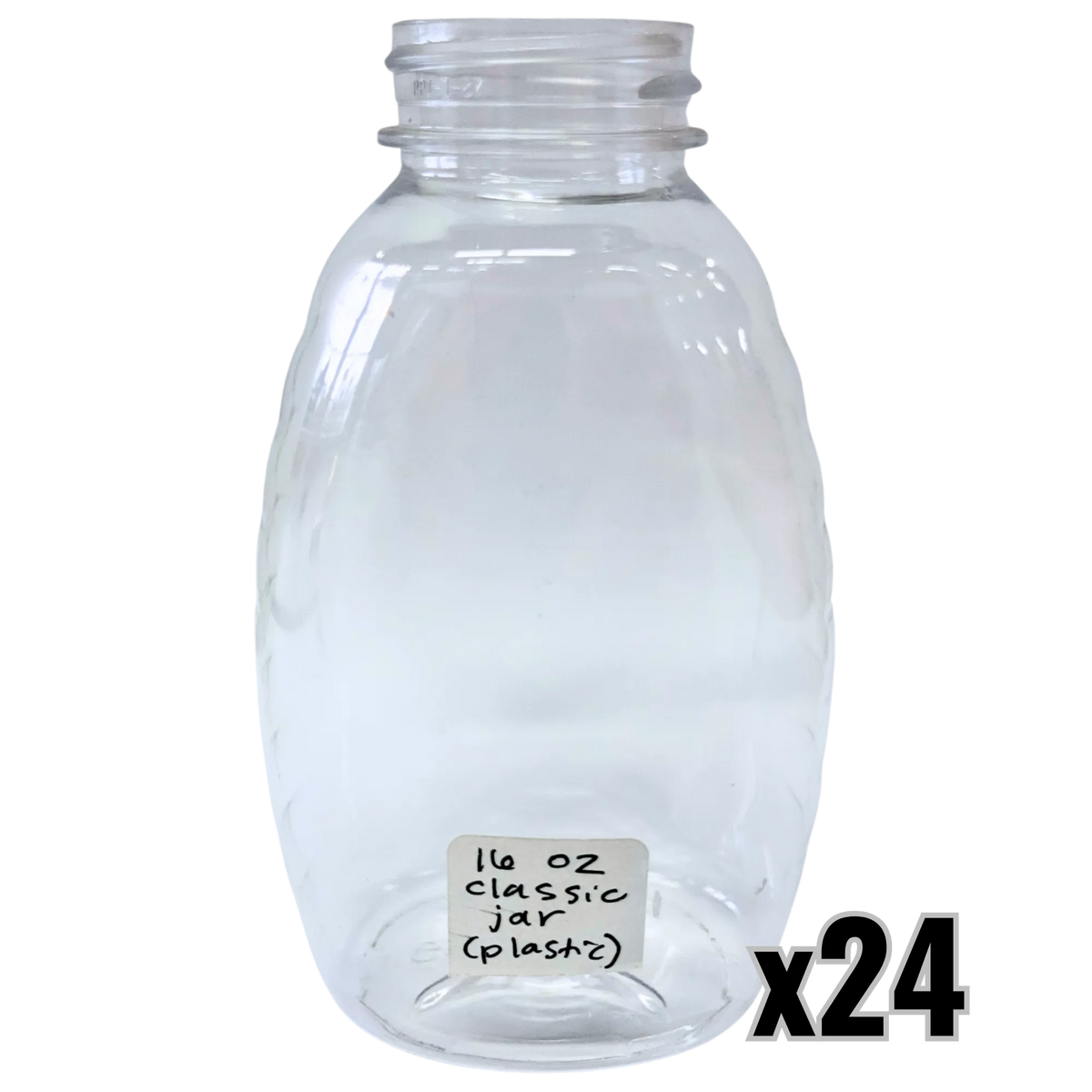 16 oz Plastic Classic Honey Jars, image 5 of 7