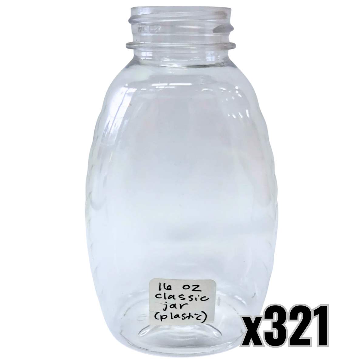 16 oz Plastic Classic Honey Jars, image 6 of 7