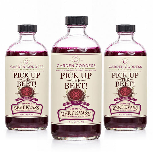 Organic Raw Beet Juice Kvass 3 Pack 16oz Natural Beetroot