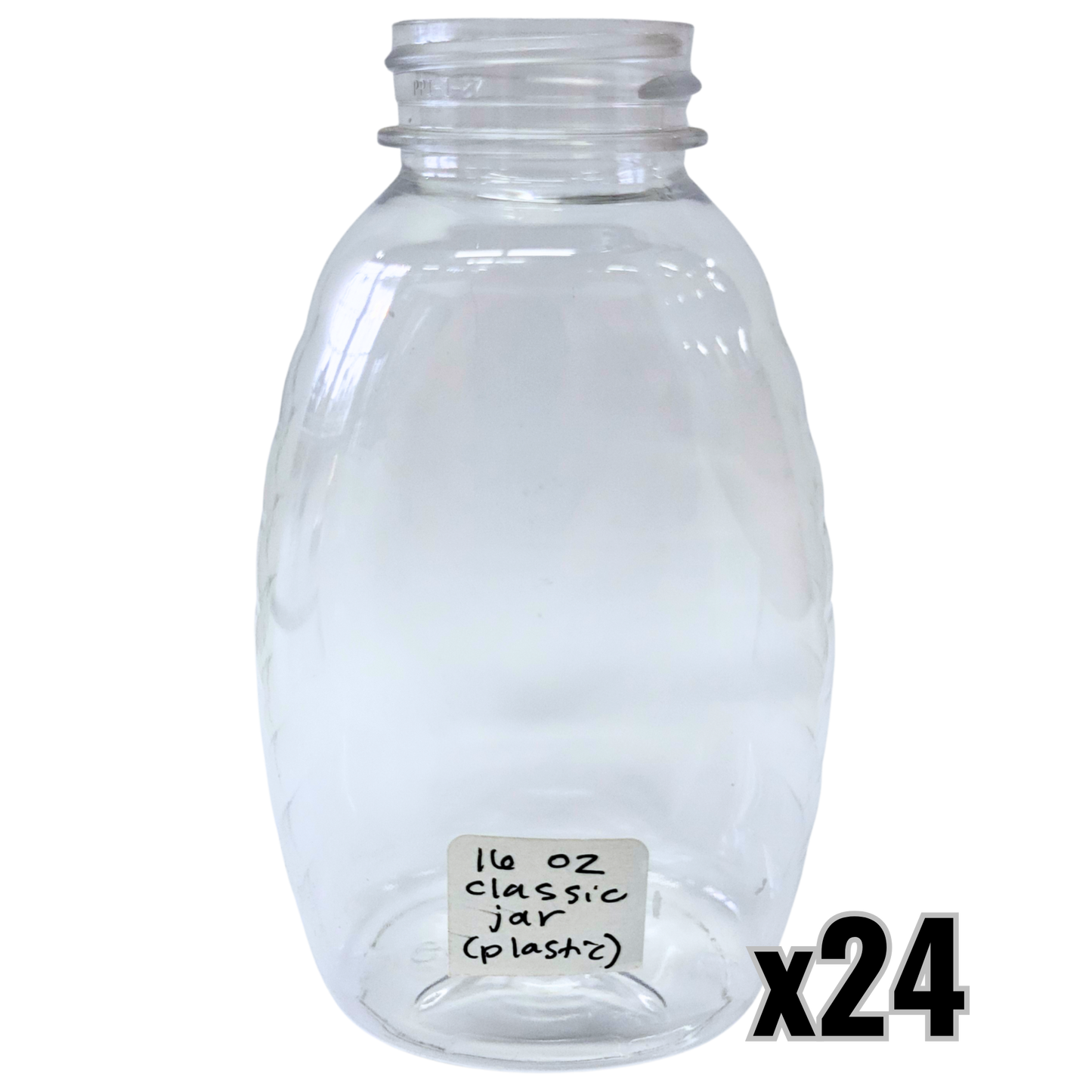 16 oz Plastic Classic Honey Jars