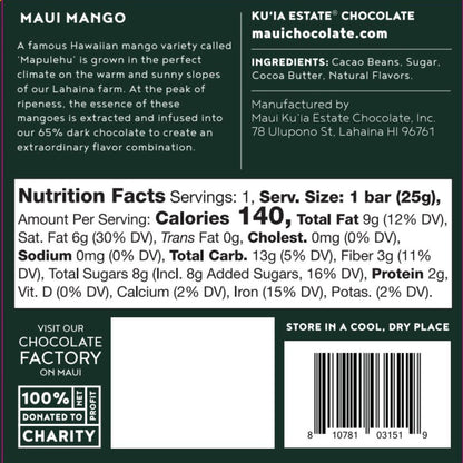 Mango Dark Chocolate Bar