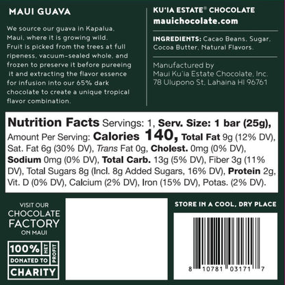 Guava Dark Chocolate Bar