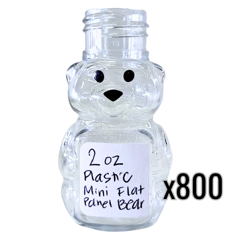 2 oz Plastic Mini Flat Panel Honey Bears, image 6 of 7