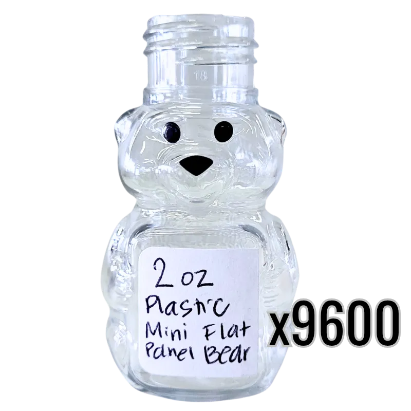 2 oz Plastic Mini Flat Panel Honey Bears, image 7 of 7