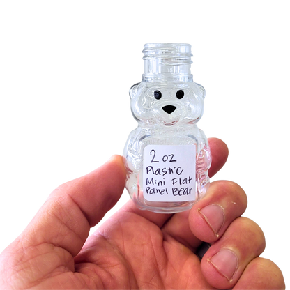 2 oz Plastic Mini Flat Panel Honey Bears