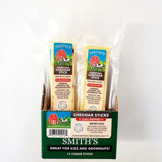 Chili Pepper Cheddar Cheese Stick Box