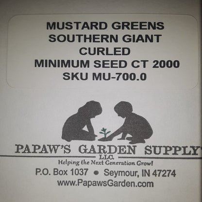 Southern Giant Curled Mustard Seeds