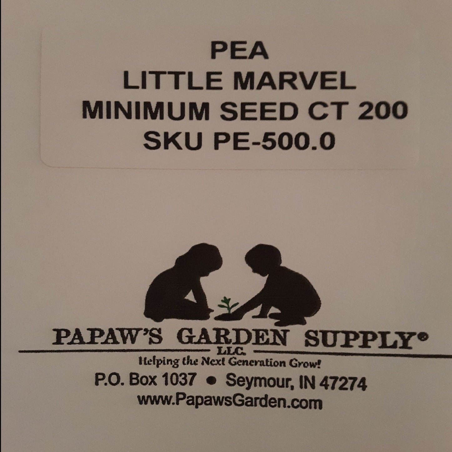 Little Marvel Bush Pea Seeds