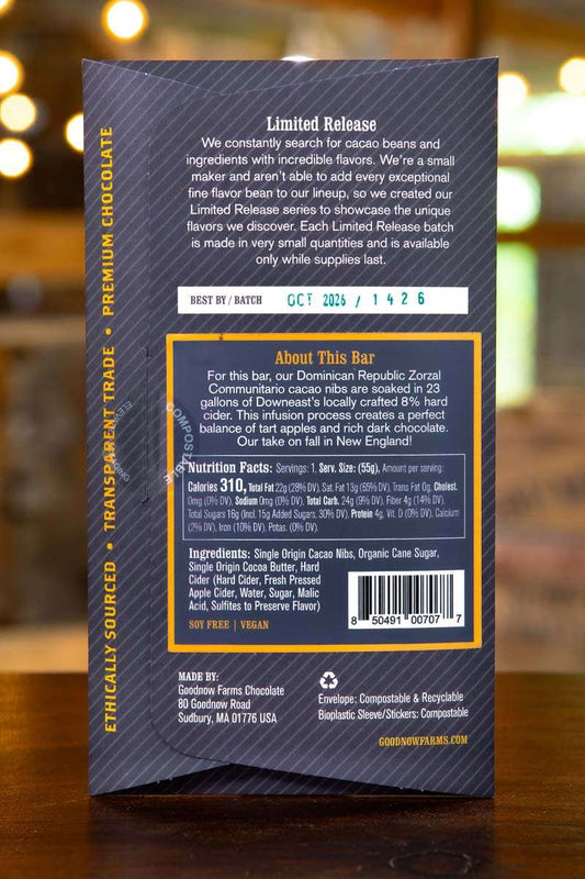 Limited Release, Unfiltered Hard Cider