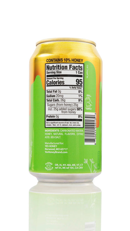 Sparkling Honey Sweetened Apple Soda Case