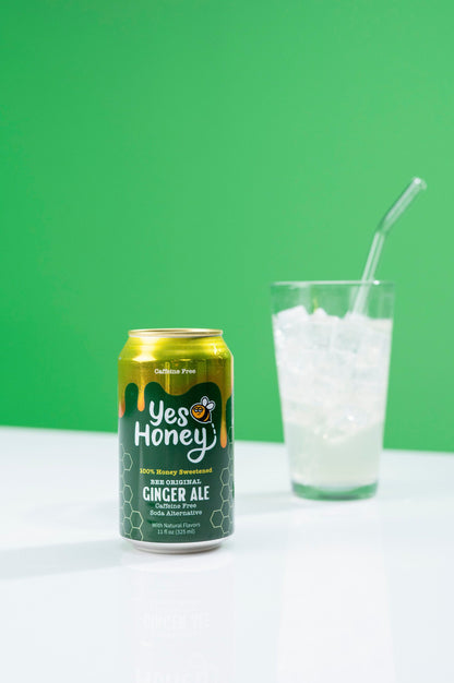 Sparkling Honey Sweetened Ginger Ale Soda Case