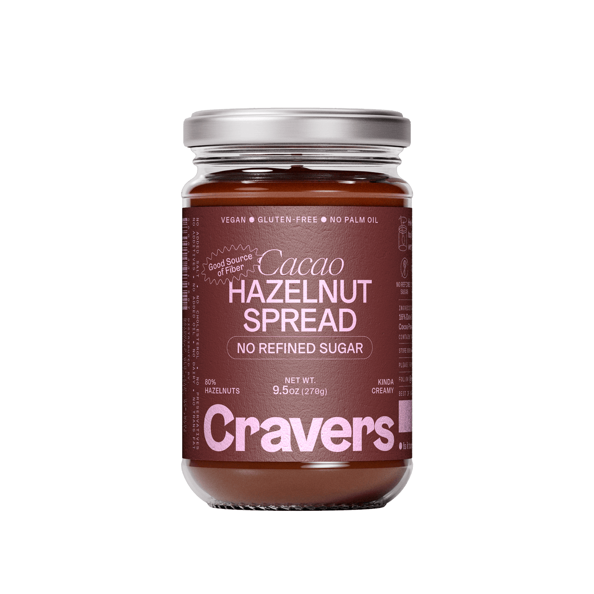 Cacao Hazelnut Spread (9.5oz) by CRAVERS USA
